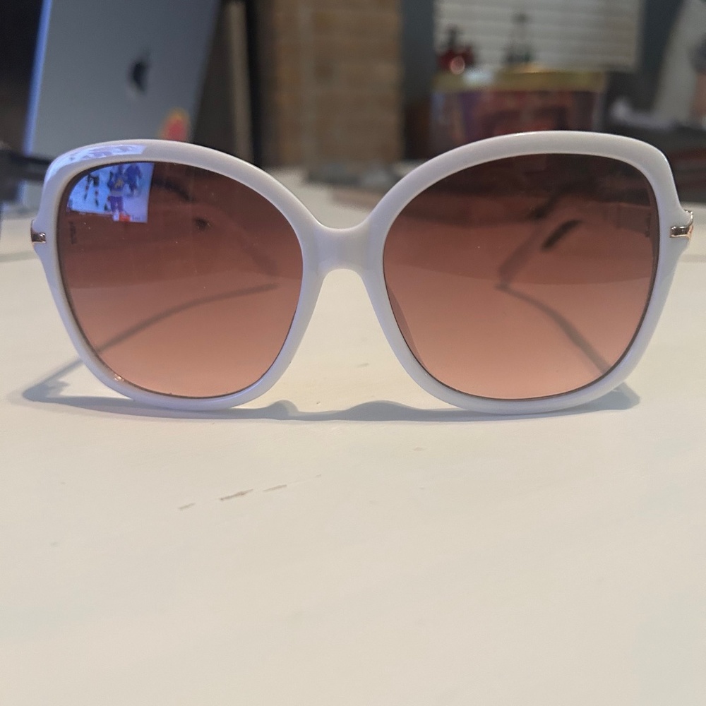 Elie Tahari white sunglasses
